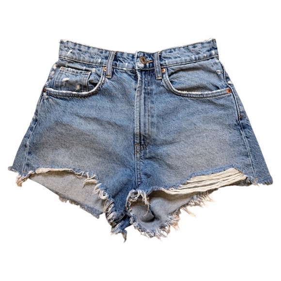 Zara Pants - Zara Denim High-Waisted Women Shorts 4